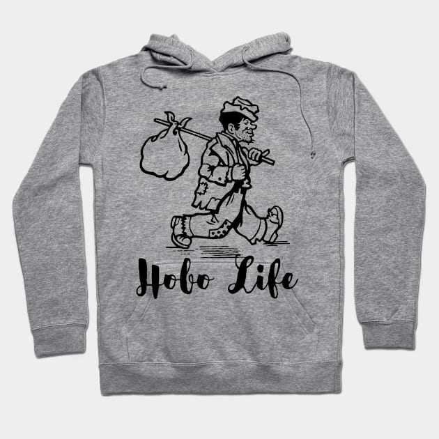 Hobo Life Hoodie by Bailey Illustration